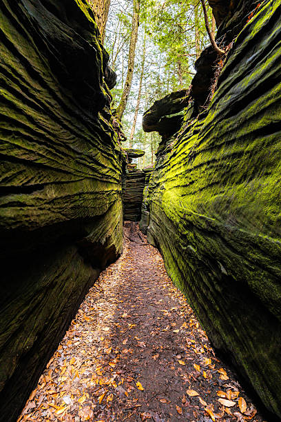 istock Green Caves Ledges Trail Scenic View 2214151057