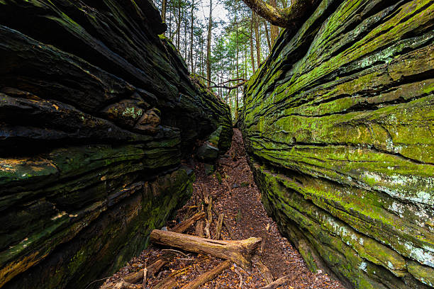 istock Green Caves Ledges Trail Scenic View 2214151151