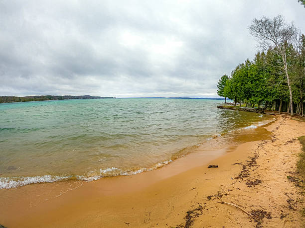 Black Beach landscape on Lake Superior, Minnesota