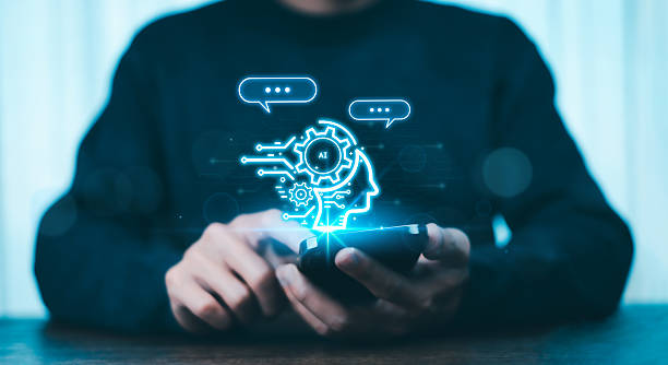 istock Businessman using technology to connect to the internet around the world Chat with AI Artificial intelligence Using command prompts to create something Future technology 2214158070