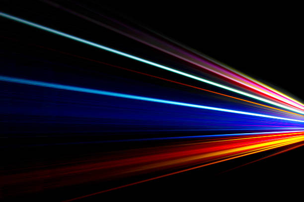 istock Motion Blur Colorful light Abstract Black Background 2214160167