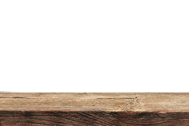 istock wooden table background isolated on white background 2214162777