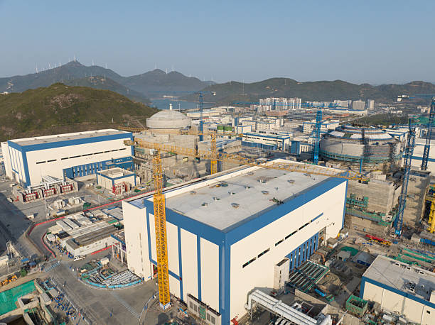 istock Construction site of new nuclear power plant in China 2214163982