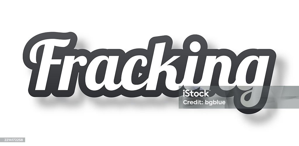 Fracking 3d Text With Shadow On White Background Stock Illustration ...