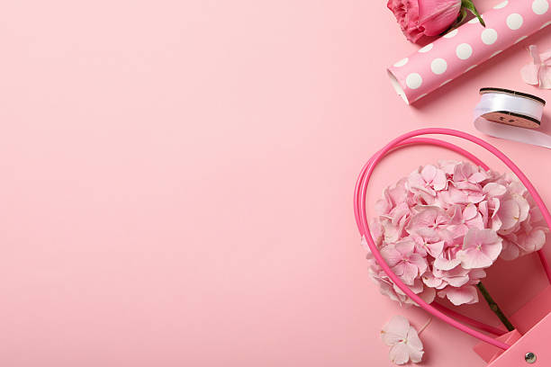 istock Beautiful, fresh flowers on a pink background. 2214176400