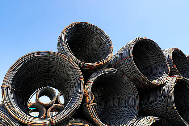 istock Bale of steel bar 2214185968