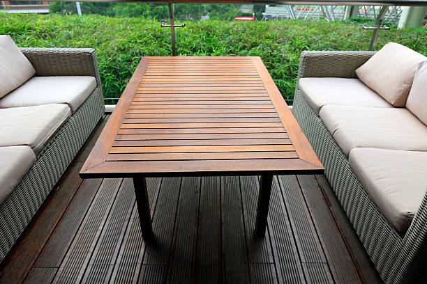 istock The table and sofa are in the hotel. 2214186434