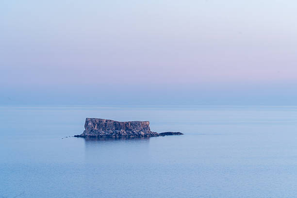 istock Filfla Island at Blue Hour under a Tranquil Sky 2214187681