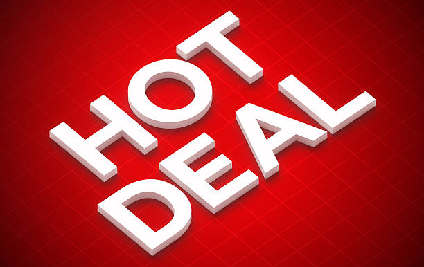 Hot deal red sale alert background.