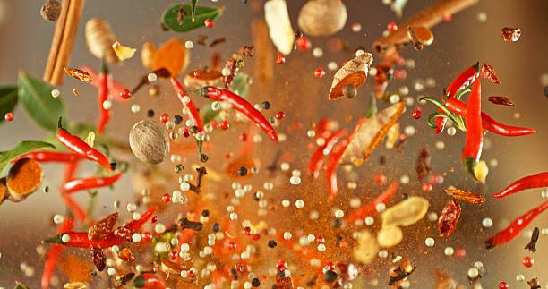 istock Freeze Motion of Flying Spice. 2214192616
