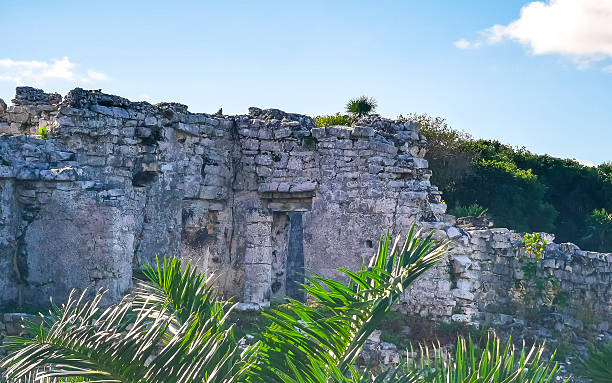 istock Ancient Tulum ruins Mayan site temple pyramids artifacts landscape Mexico. 2214195307