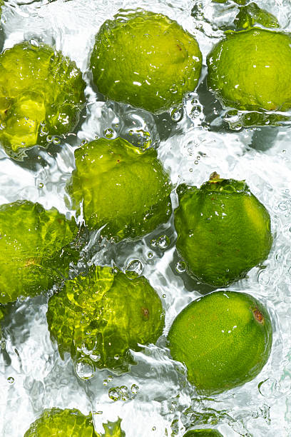 istock Citrus Vibes Fresh Limes in Clear Liquid 2214197980