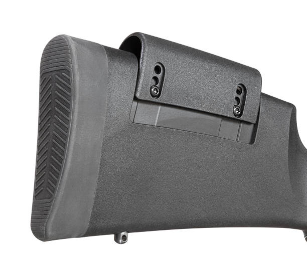 istock Adjustable cheekpiece on a rifle stock set all the way up 2214200852