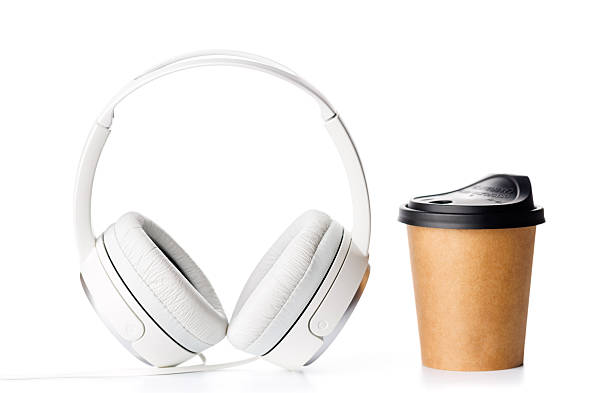 istock A paper coffee cup paired with headphones placed on a clean white background 2214200982