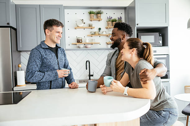 istock A group of diverse friends enjoying a conversation and coffee 2214201883