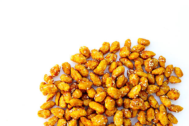 istock Caramelised peanuts with sesame, Candied peanuts 2214205072