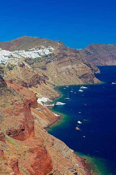 Panoramic view of Santorini island, Cyclades, Greece