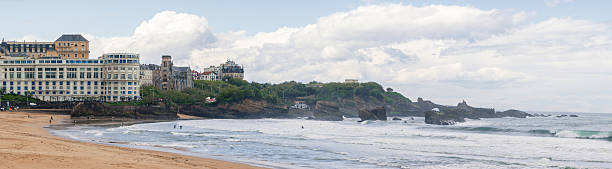 istock Beautiful view of the main beach in Biarritz (French Basque Country) 2214221132