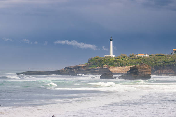 istock Beautiful view of the main beach in Biarritz (French Basque Country) 2214221659