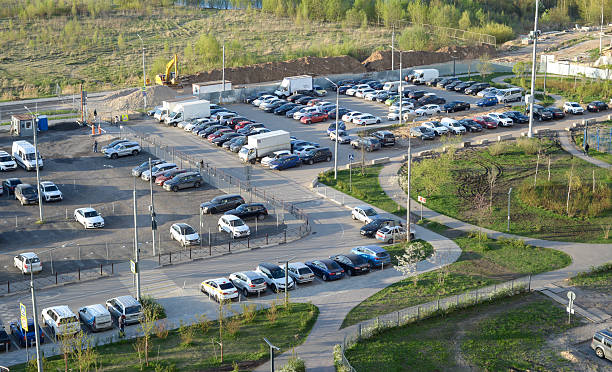 istock City parking in the courtyard 2214226529