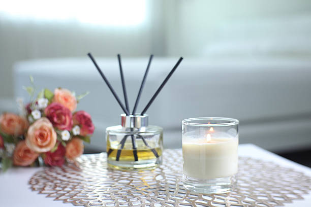 istock luxury aroma reed diffuser air freshener on table in nice design bedroom to create good relax ambient home house decoration 2214233224