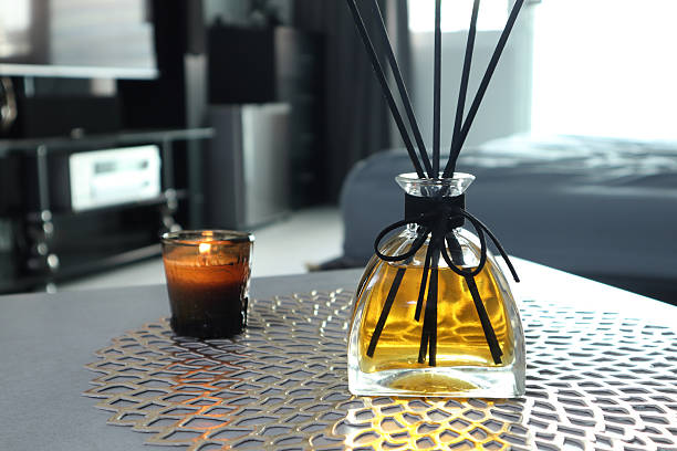 istock luxury aroma reed diffuser air freshener on table in nice design bedroom to create good relax ambient home house decoration 2214233247