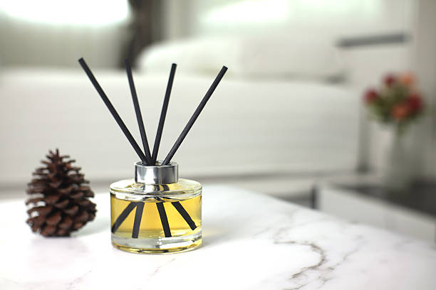 istock luxury aroma reed diffuser air freshener on table in nice design bedroom to create good relax ambient home house decoration 2214233250