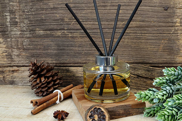 istock luxury aroma reed diffuser air freshener on table in nice design bedroom to create good relax ambient home house decoration 2214233312