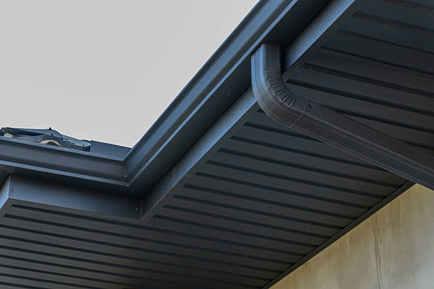 istock This roof drainage system showcases sleek lines and an efficient design, contributing to the overall appeal of contemporary buildings 2214233945