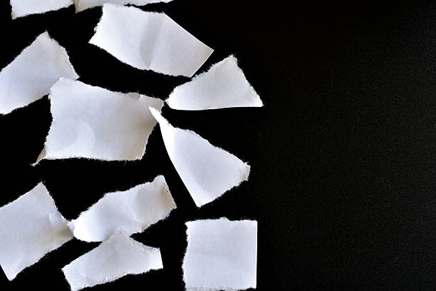 istock Numerous scraps of white paper. 2214235529