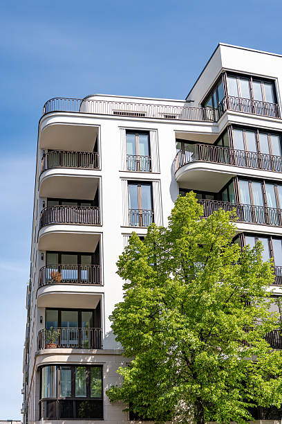 istock New modern building with balconies. 2214235554