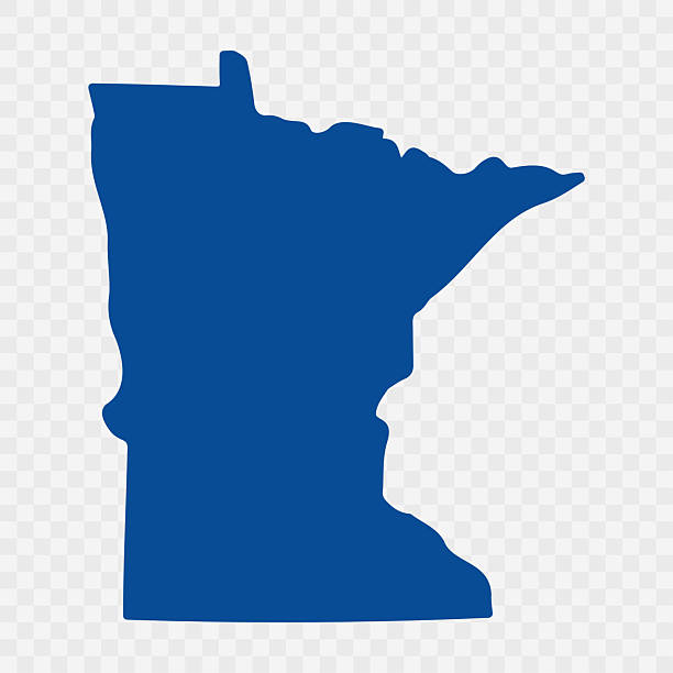 ilustrații de stoc cu minnesota harta - minnesota
