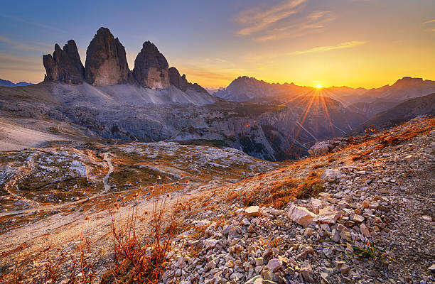 istock Sunset at Tre Cime di Lavaredo - Italian dolomites 2214259469