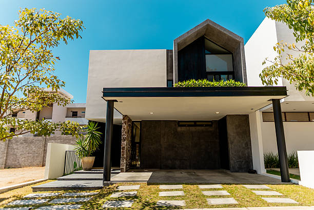 istock House facade on residential district 2214259696