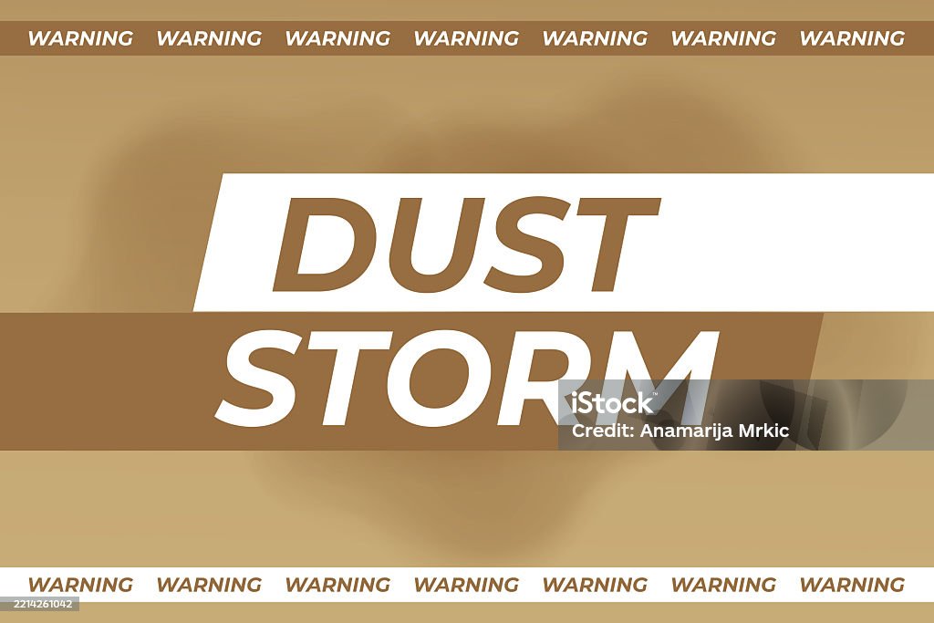 Dust Drop Sign Dust Storm Warningbold Text And Warning Labels Stock Illustration ...