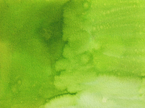 istock Green Textured Hand Painted Watercolor 2214264263