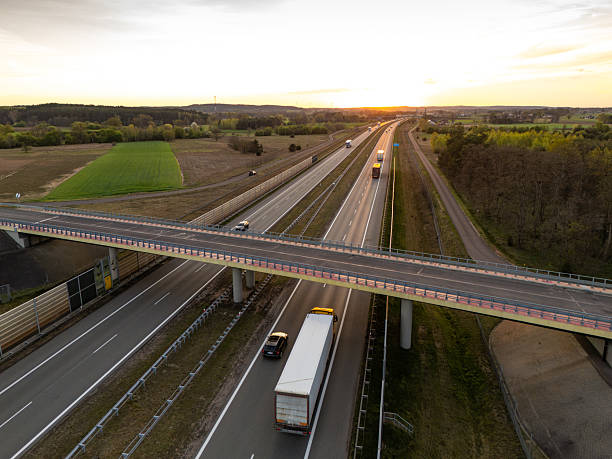 istock Twilight Aerial of Elevated Roadway 2214272786