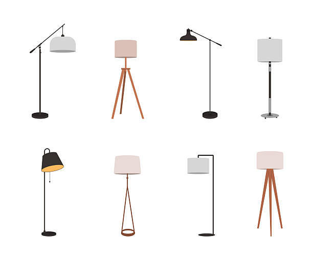 istock Set of modern floor lamps, minimal illustration 2214274316