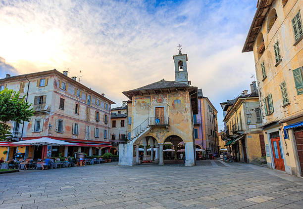 istock Orta san Giulio main town square 2214275443