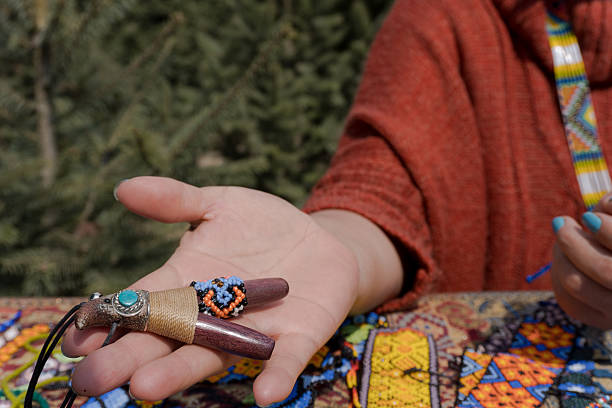 istock Shaman holding kambo applicator for ritual in mexico 2214284413