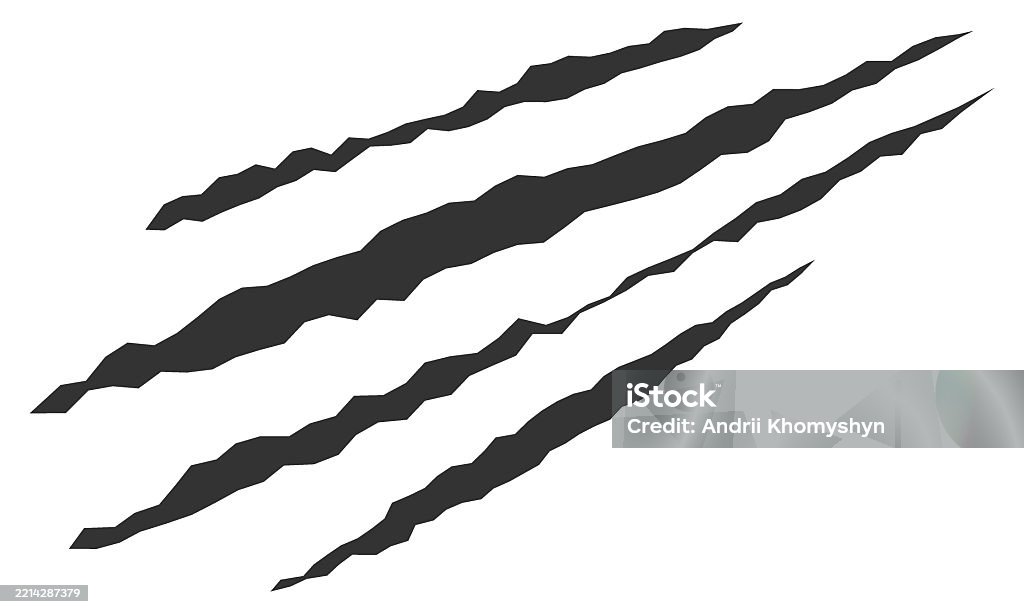 Claw Abstract Pattern Abstract Claw Marks On A Plain Background Vector Illustration Graphic ...