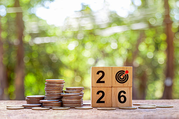 istock 2026 new year goal plan action. Goal achievement. Ambition aiming success. Setup objective target business planning of new year concept. business planning in 2026. Target concept for new year 2026 2214288329