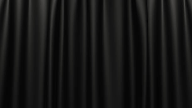 istock Elegant black curtain background - luxury presentation or award ceremony scene 2214300433