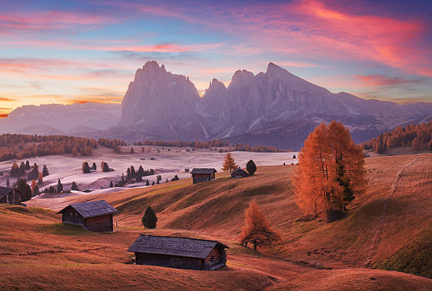 istock Alpe di Siusi valley in Italian dolomites 2214315428