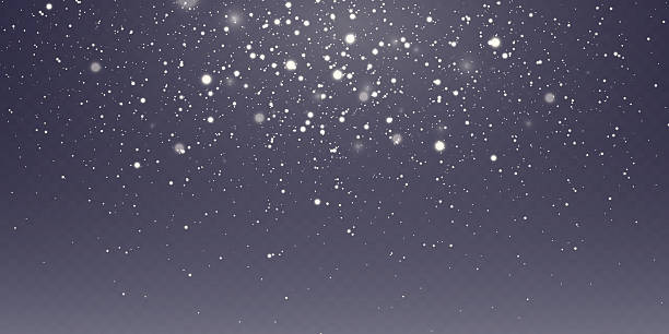 ilustrații de stoc cu efect de lumină albă, bokeh și scânteie de lumină și praf. - ninsoare