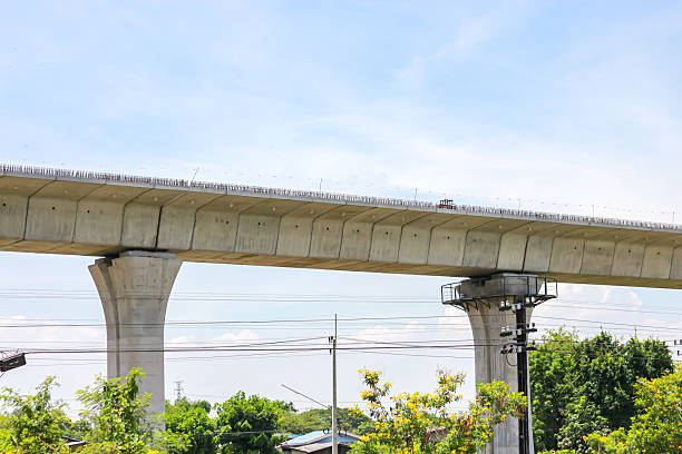 istock Building and construction in the bridge for transportation in construction concept. 2214318485