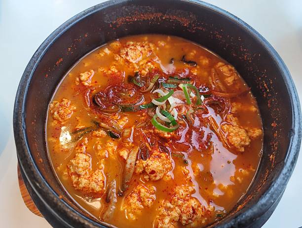 Korean soft tofu stew