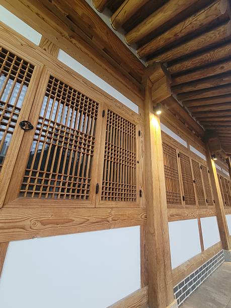 istock traditional Korean house Hanok 2214323358