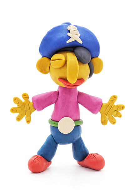 istock Toy pirate made of plasticine. 2214323858