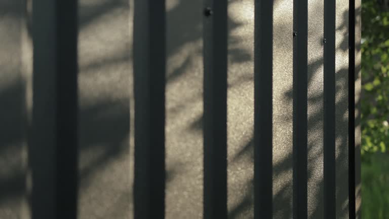 An Abstract Representation of a Textured Metal Surface with Intriguing Shadows Playing Over It